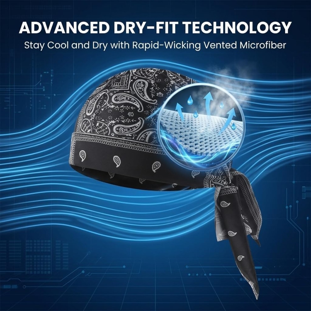 1-5pcs Cooling Skull Cap Helme - Skull Cap Helmet Liner ulasan dan harga