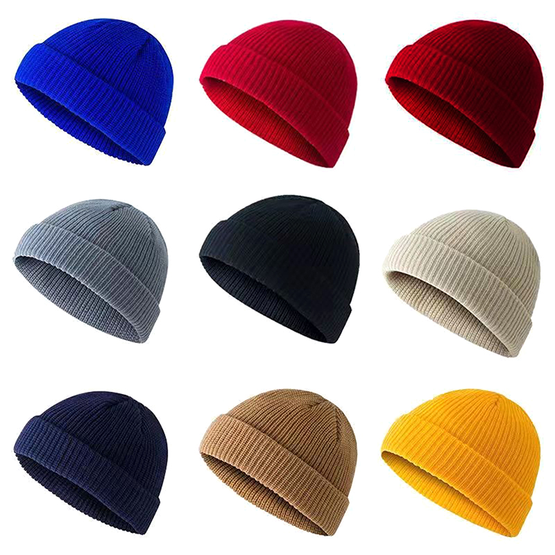 Winter Warm Unisex Wool Beanie - Beanie Cuffed Knit ulasan dan harga