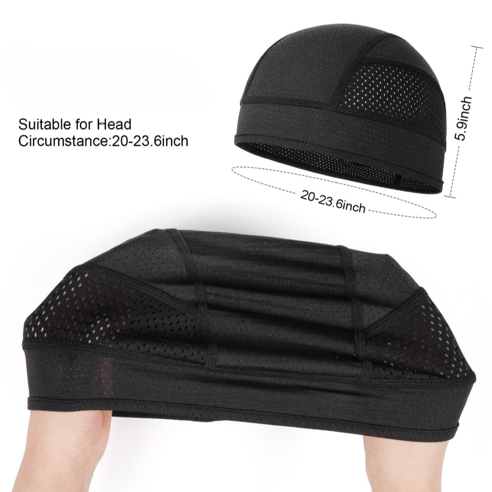 Summer Mesh Thin Vents Beanie  - Skull Cap Helmet Liner ulasan dan harga