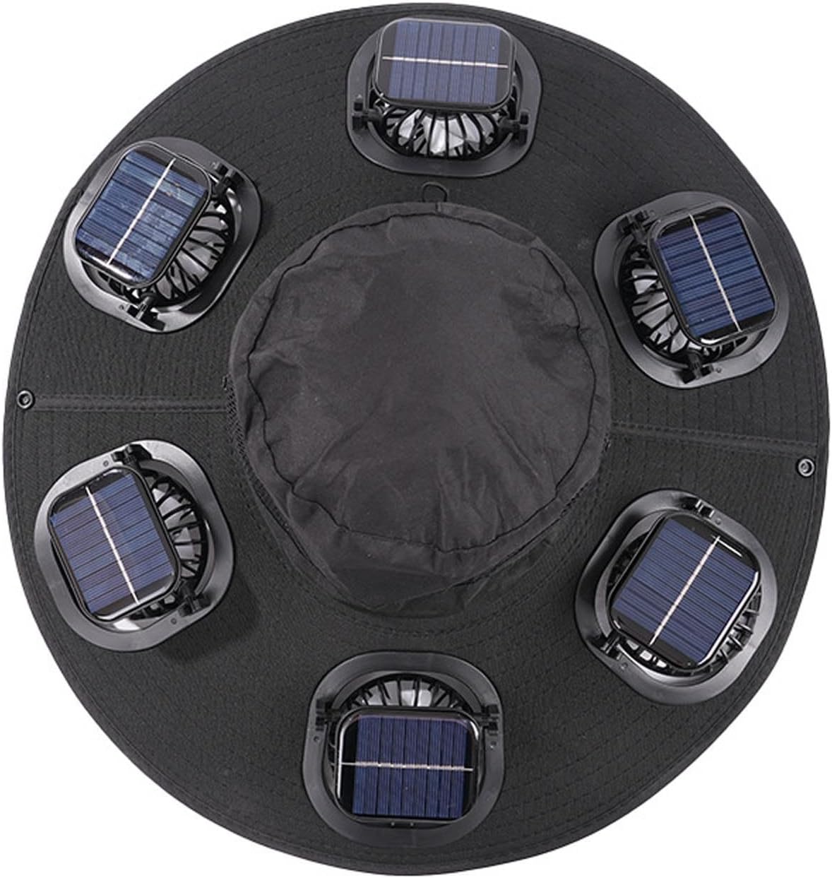 Hot 6 Fans Solar Fan Hat Breat - Sun Hat Wide Brim ulasan dan harga