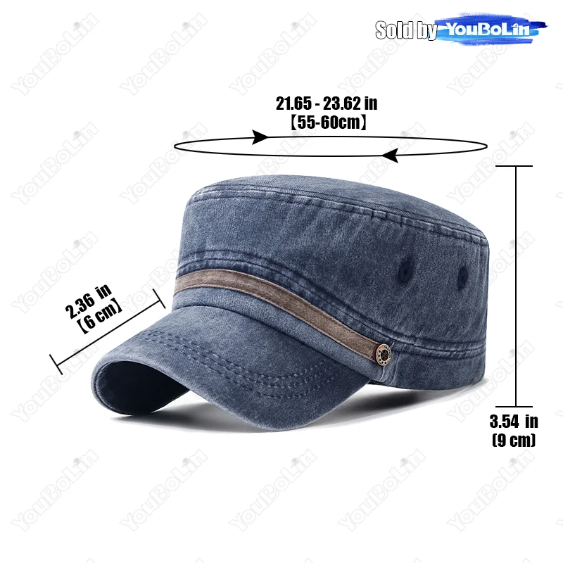 Washed hat, old cotton flat ha - Dad Hat Cotton ulasan dan harga