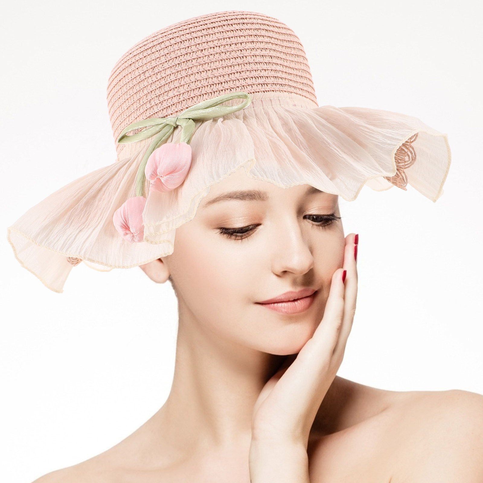 Girl Summer Straw Sun Hat Wide - Sun Hat Wide Brim ulasan dan harga