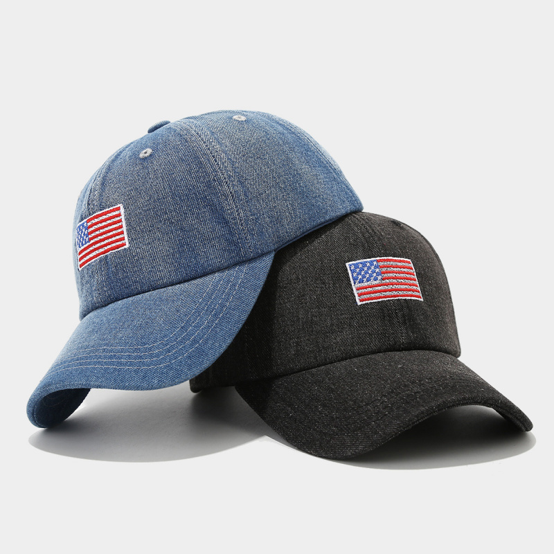 Vintage Washed Denim Baseball  - Dad Hat Cotton ulasan dan harga