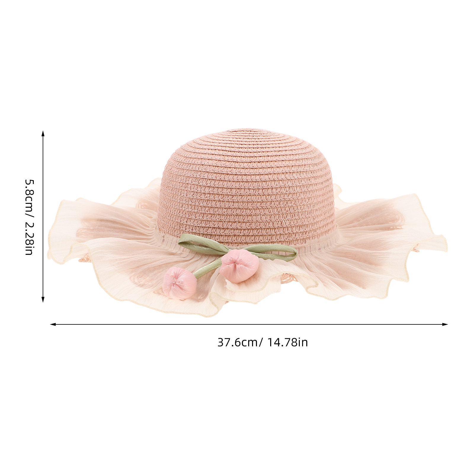 Girl Summer Straw Sun Hat Adju - Sun Hat Wide Brim ulasan dan harga