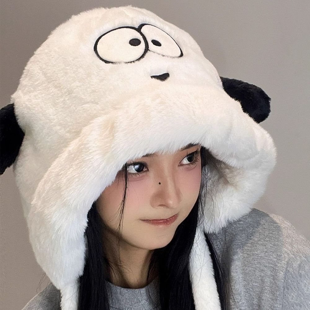 Cartoon Cute Dog Ears Women Wi - Beanie Cuffed Knit ulasan dan harga