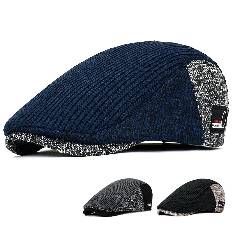 Men Newsboy Hats Thick Autumn  - Dad Hat Cotton ulasan dan harga