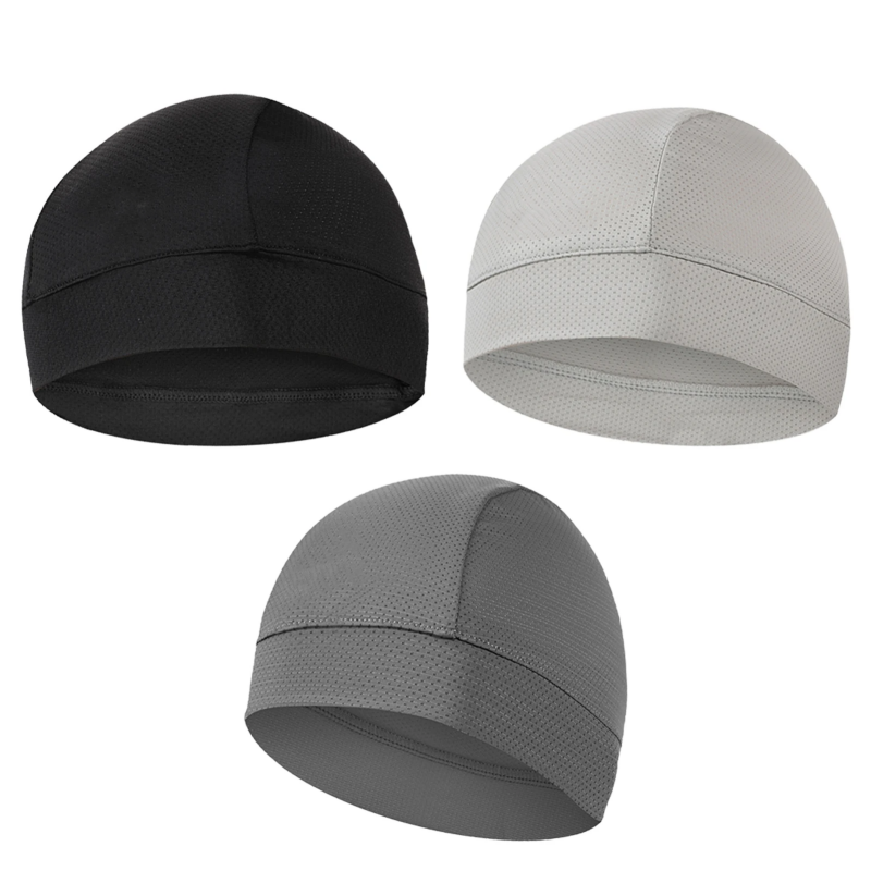 Summer Thin Breathable Mesh Sk - Skull Cap Helmet Liner ulasan dan harga