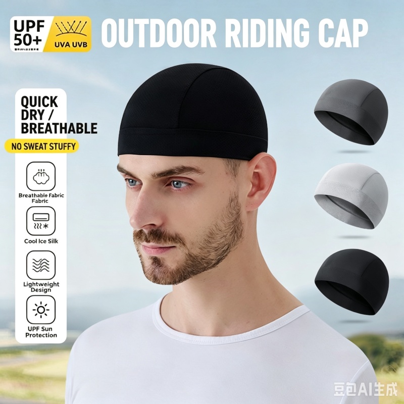 Summer Thin Breathable Mesh Sk - Skull Cap Helmet Liner ulasan dan harga