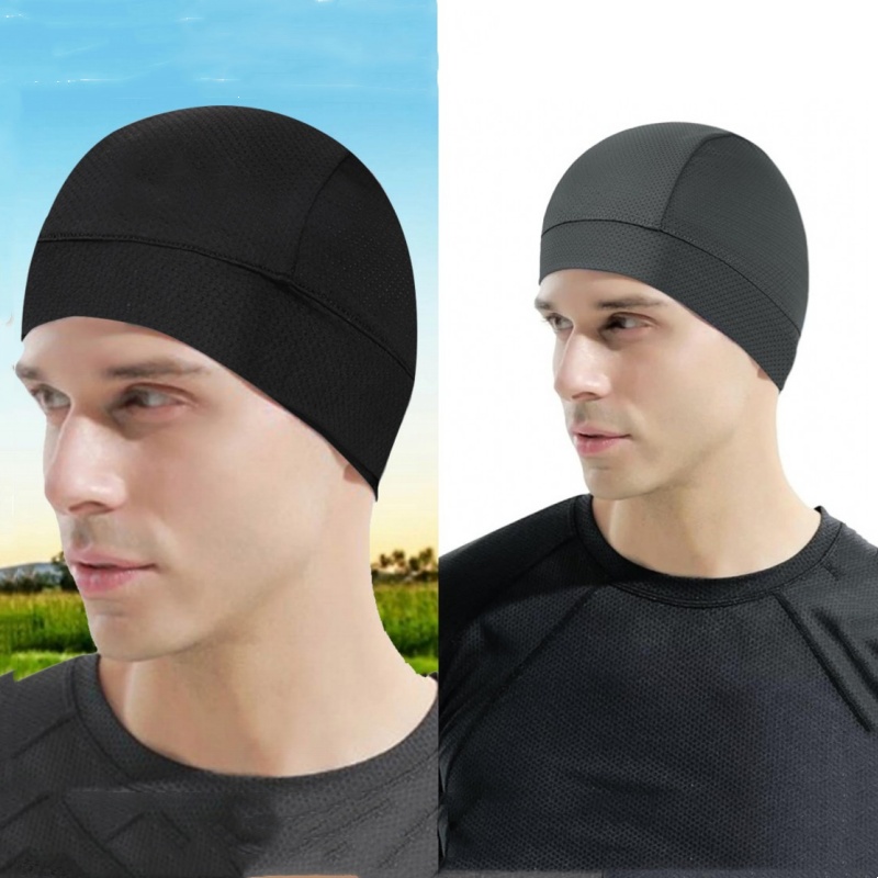 Summer Thin Breathable Mesh Sk - Skull Cap Helmet Liner ulasan dan harga