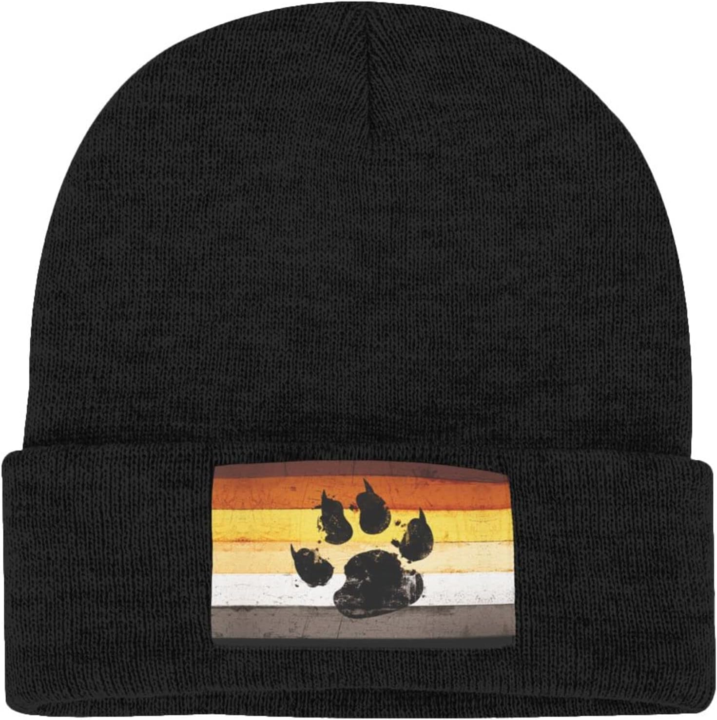 Gay Flag Bear paw LGBT Knit Be - Beanie Cuffed Knit ulasan dan harga